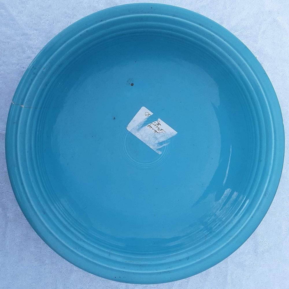 Blue serving bowl